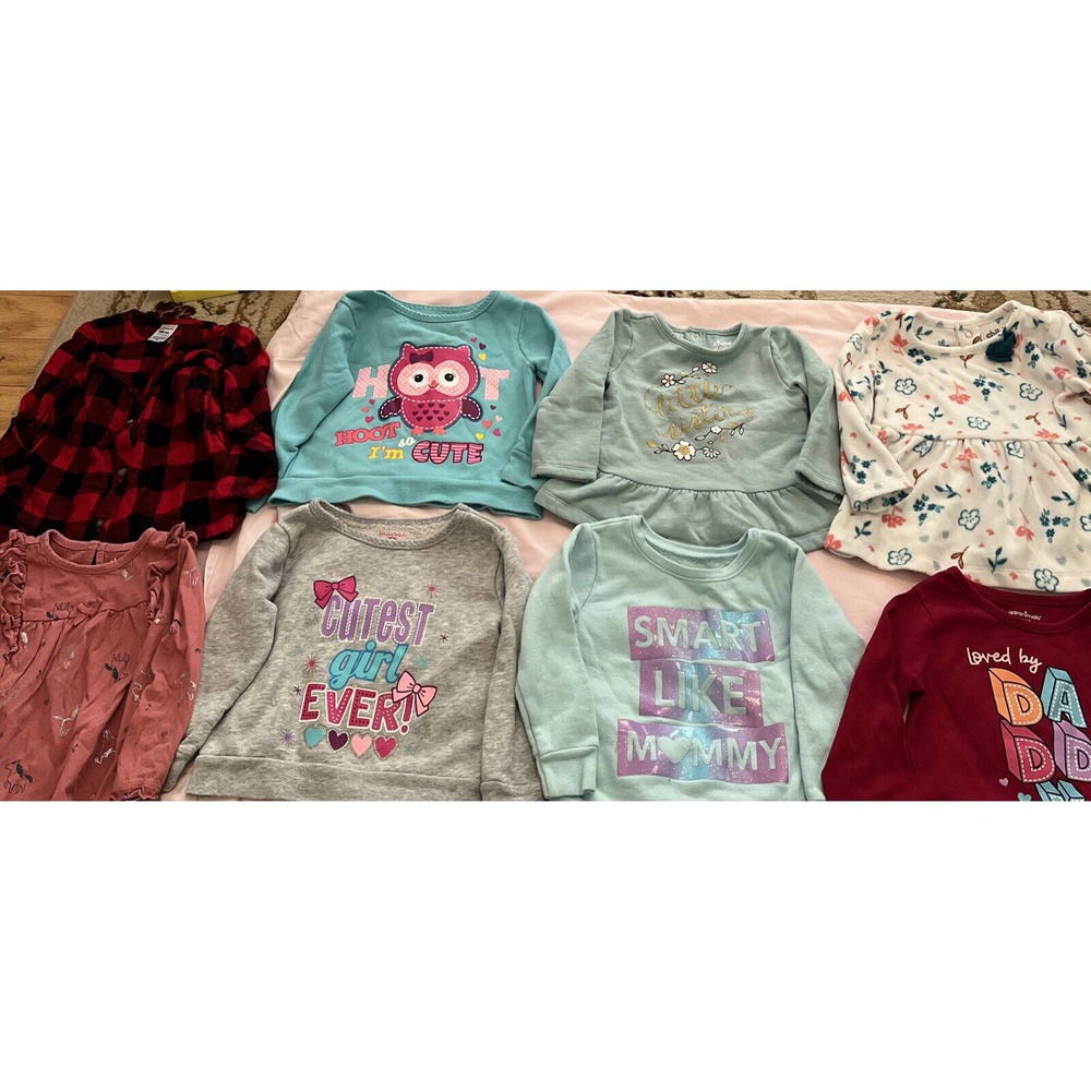 Bundle of Baby Girl Tops 18 months Fleece and Knit Seller ID 122